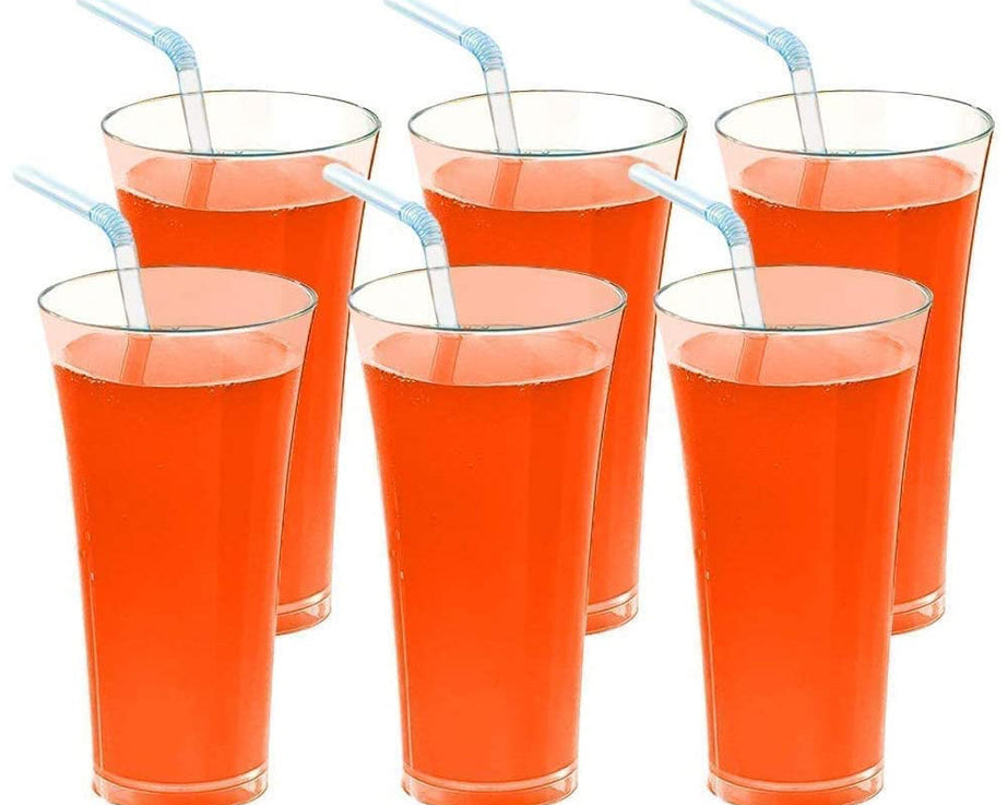300ml plastic juicy glasses set