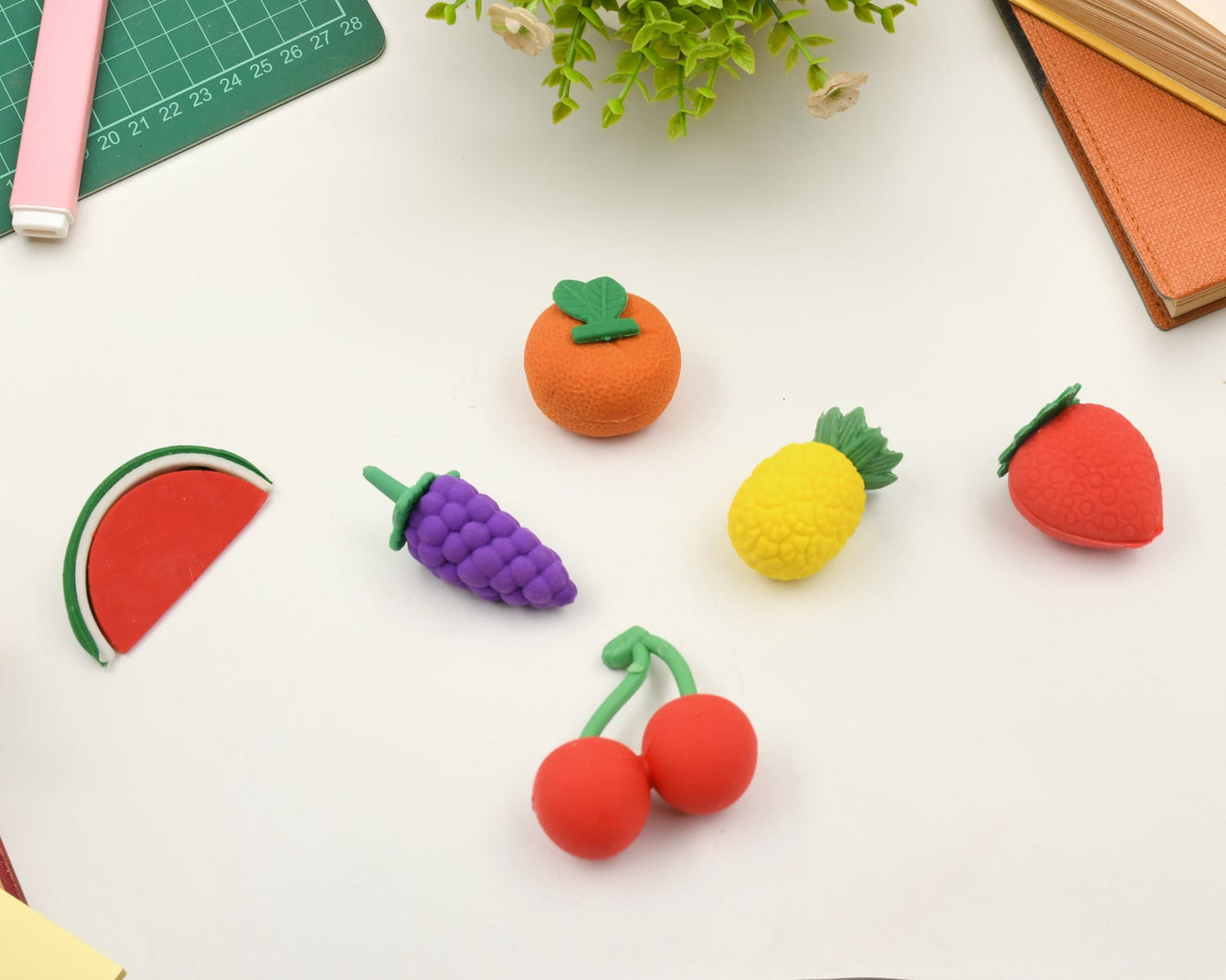 3D Mix Design Fancy & Stylish Colorful Erasers, Mini Eraser Creative Cute Novelty Eraser for Children Different Designs Eraser Set for Return Gift, Birthday Party, School Prize (1 Set)