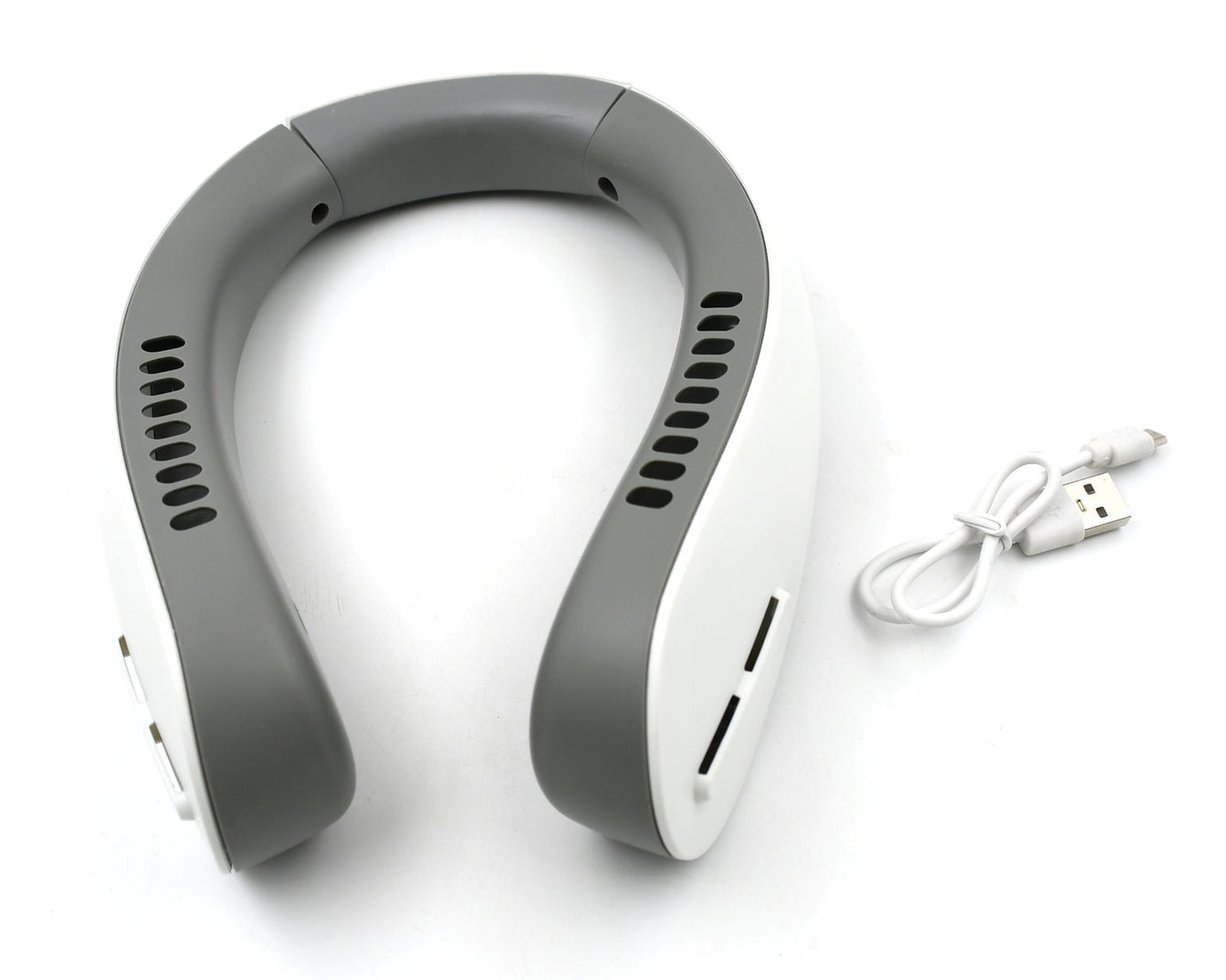 Neck Fan, Portable and Wearable Personal Fan, USB Rechargeable, Headphone Design, Neckband Fan with 3 Speeds, suitable for outdoor family sports travel