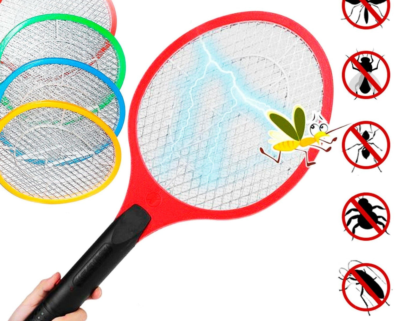 Mosquito Killer Racket Rechargeable Handheld Electric Fly Swatter Mosquito Killer Racket Bat, Electric Insect Killer (Quality Assured)