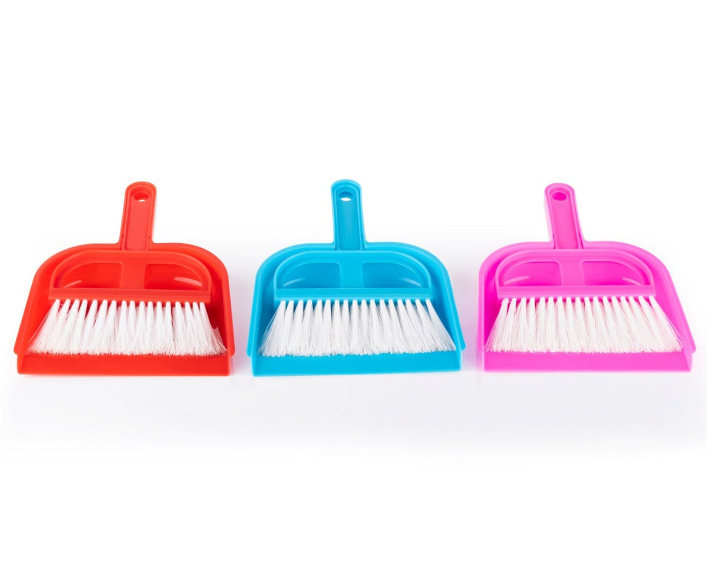 Big dustpan and broom set for multipurpose cleaning