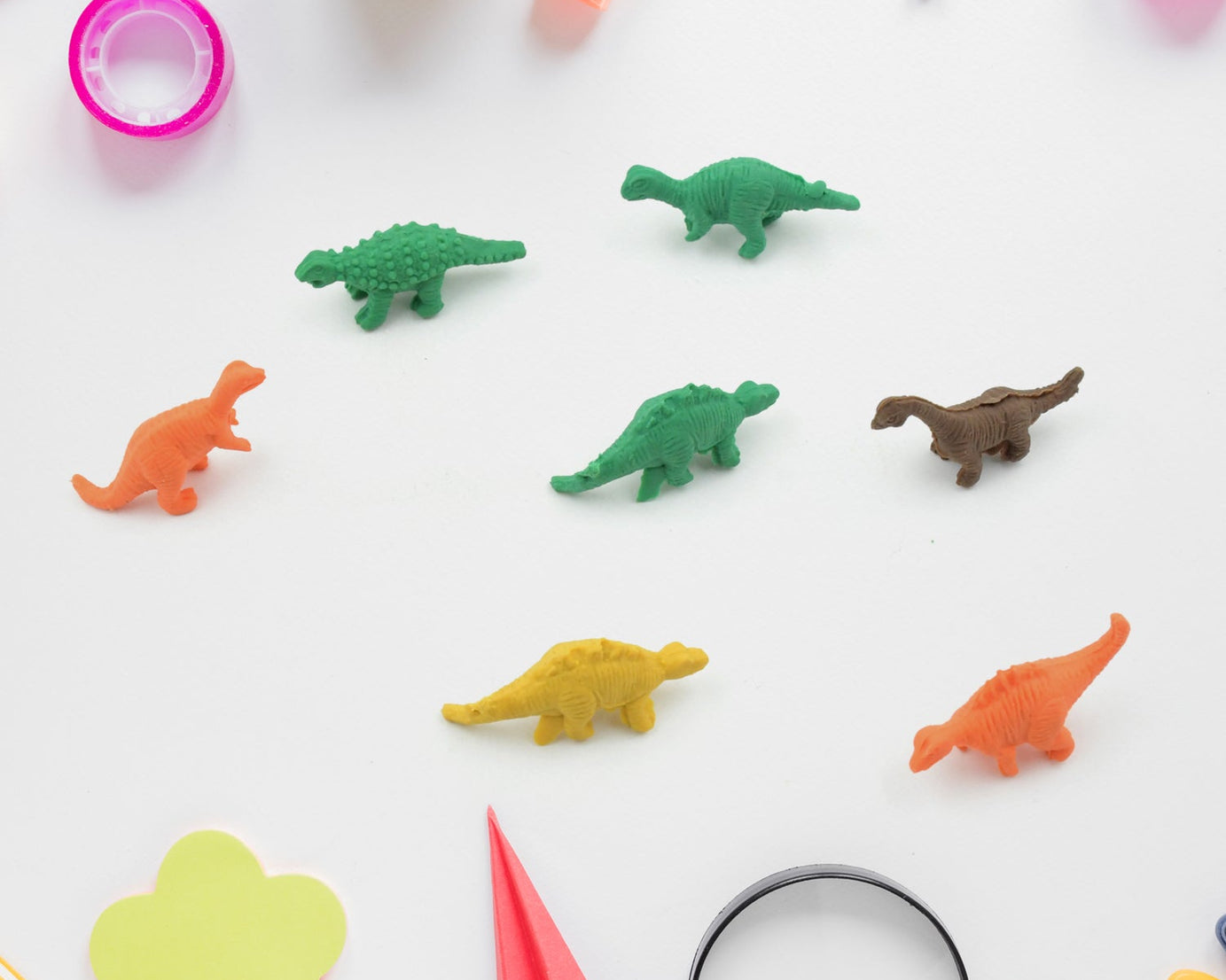 8860 Dinosaur Shaped Erasers Animal Erasers for Kids, Dinosaur Erasers Puzzle 3D Eraser, Mini Eraser Dinosaur Toys, Desk Pets for Students Classroom Prizes Class Rewards Party Favors (7 Pc Set)