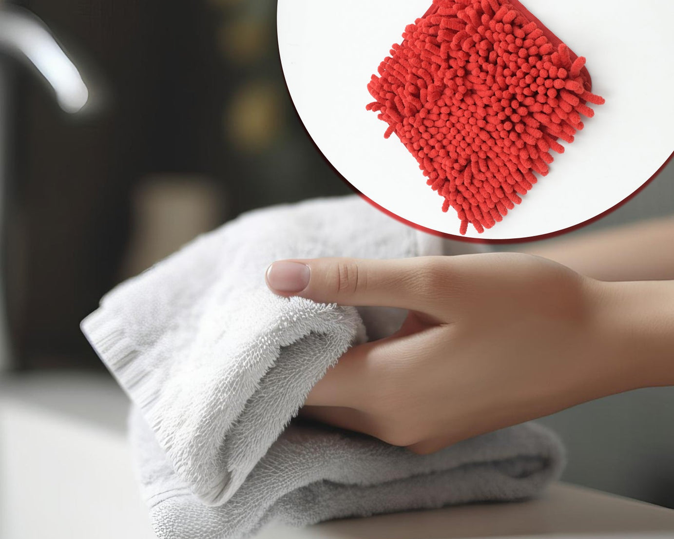 Super Soft Hanging Hand Towel (Microfiber): Ultra Absorbent, Kitchen & Bath