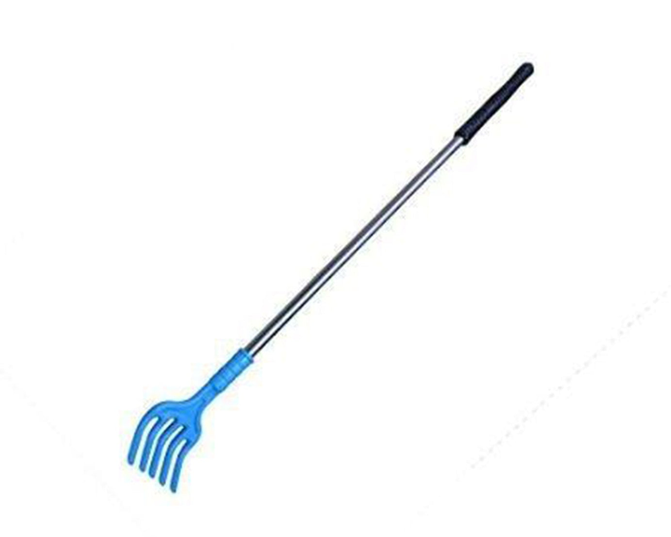 Extendable back scratcher with massaging feature.