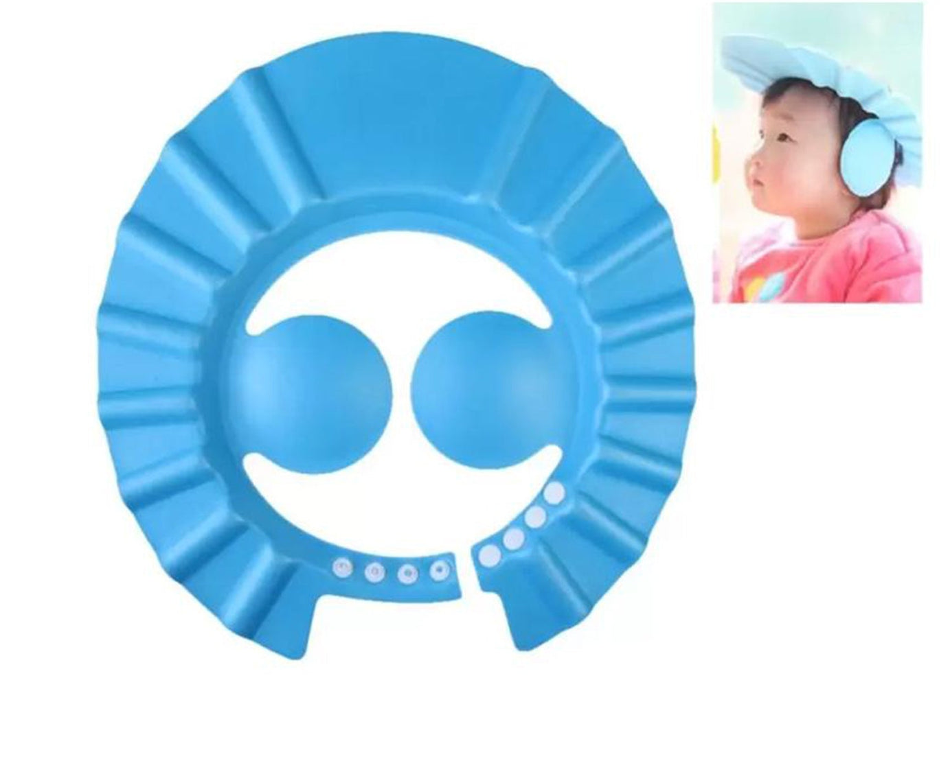 0378 Adjustable Safe Soft Baby Shower cap Cartnow Technologies