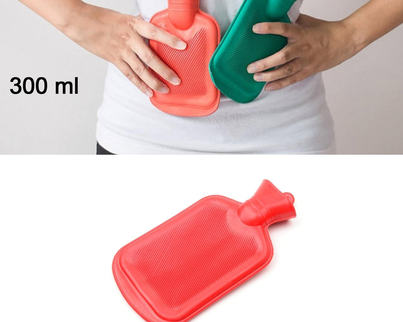 Hot water bag for pain relief in small size.