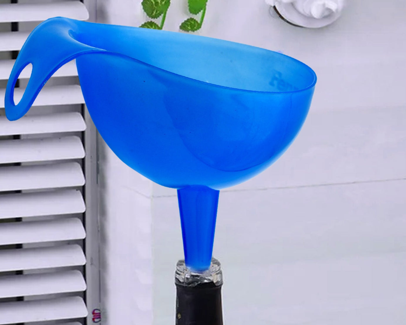 Plastic Funnel For Pouring Oil, Sauce, Water, Juice Cooking Oil, Powder, Small Food-Grains Food Grade Plastic Funnel (1 Pc)