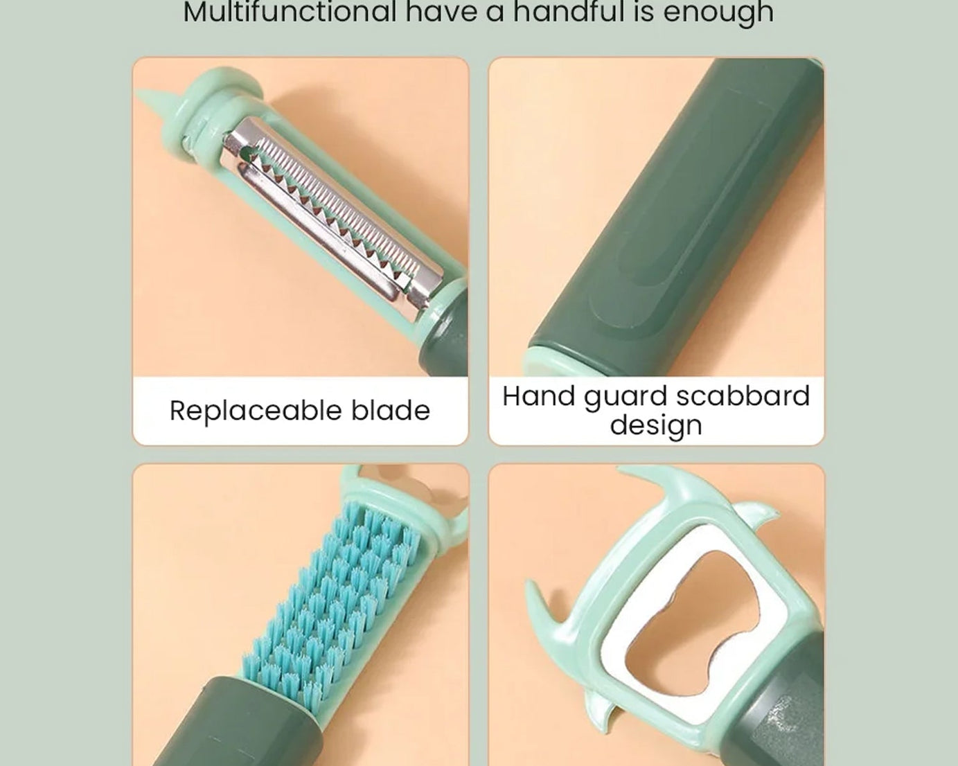 5541 Multifunctional, Vegetable Fruit Peelers Slicer Can Opener 7 In 1 Kitchen Peeler For Veggie Fruit Potato Carrot Durable Kitchen Peeling Tool Non-slip Handle Durable For Potato, Fruit, Vegetables, Carrots, Cucumbers