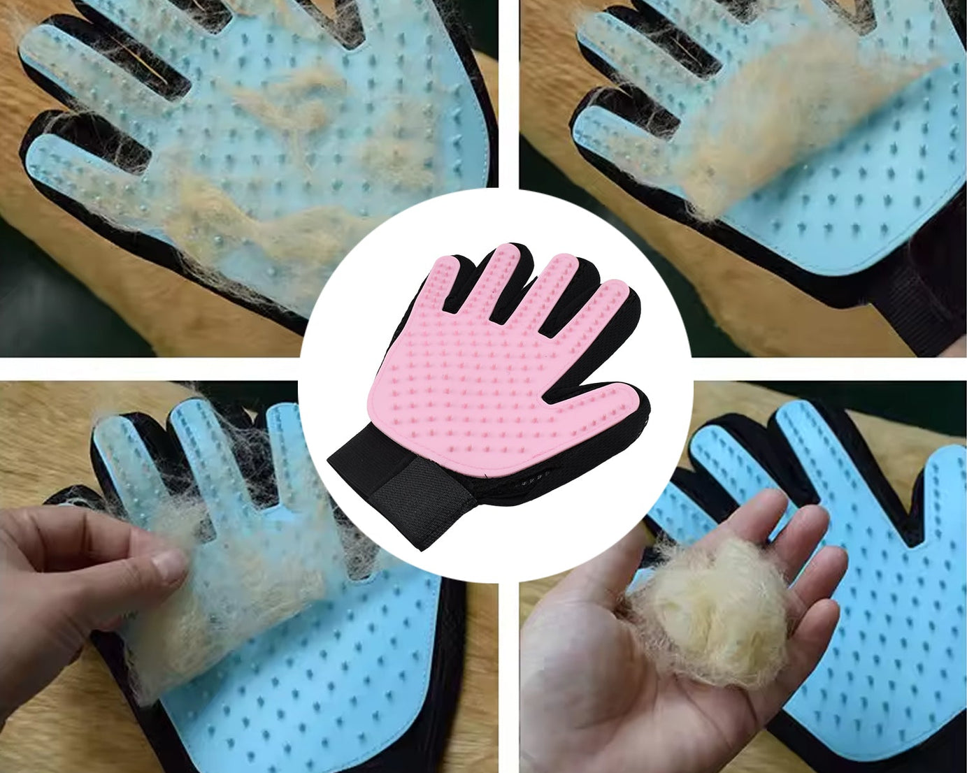 Pink True Touch Gloves, Gloves Bathing Tool (1 Pc)