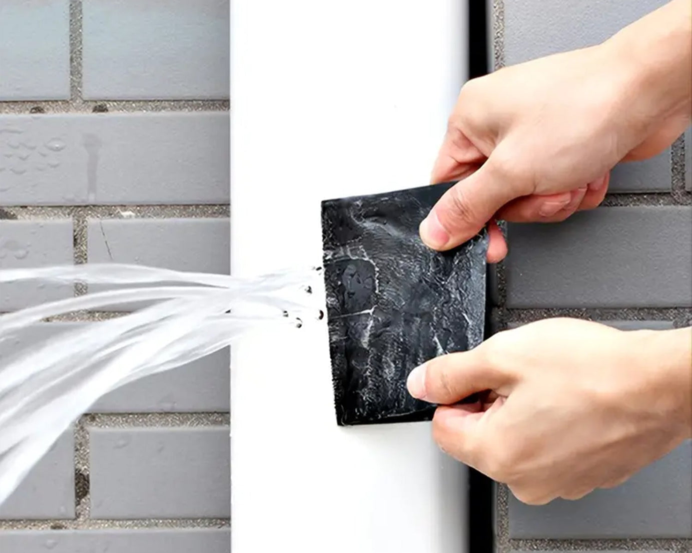 leak Proof Tape, Sealing Tape Stickers Water Leakage Stopper Block Quick Pipe Fix PVC Waterproof Strong Adhesive DIY Home Garden Sticker Tapes (50mmx1.5m)