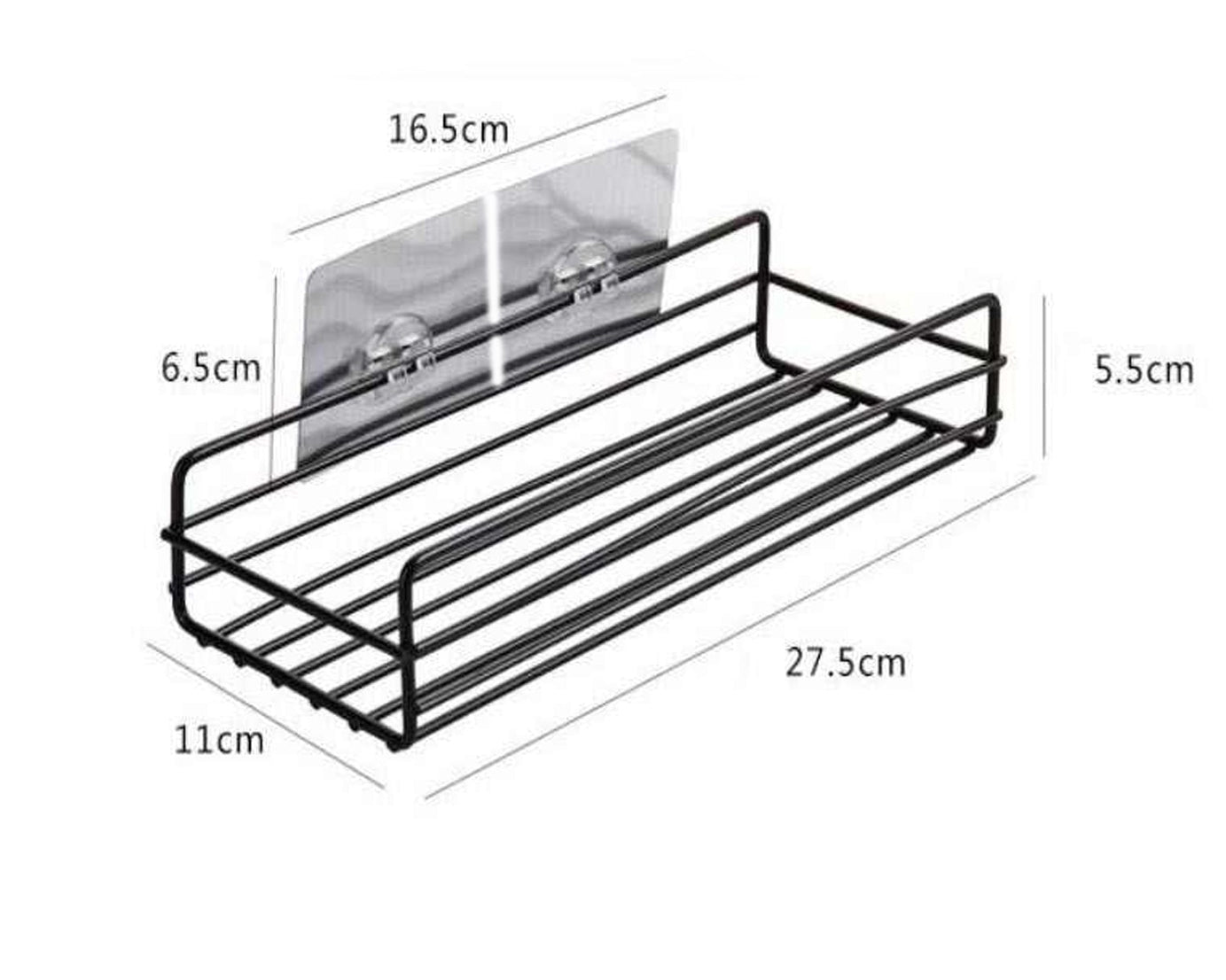 Wall-mounted metal shelf for home use