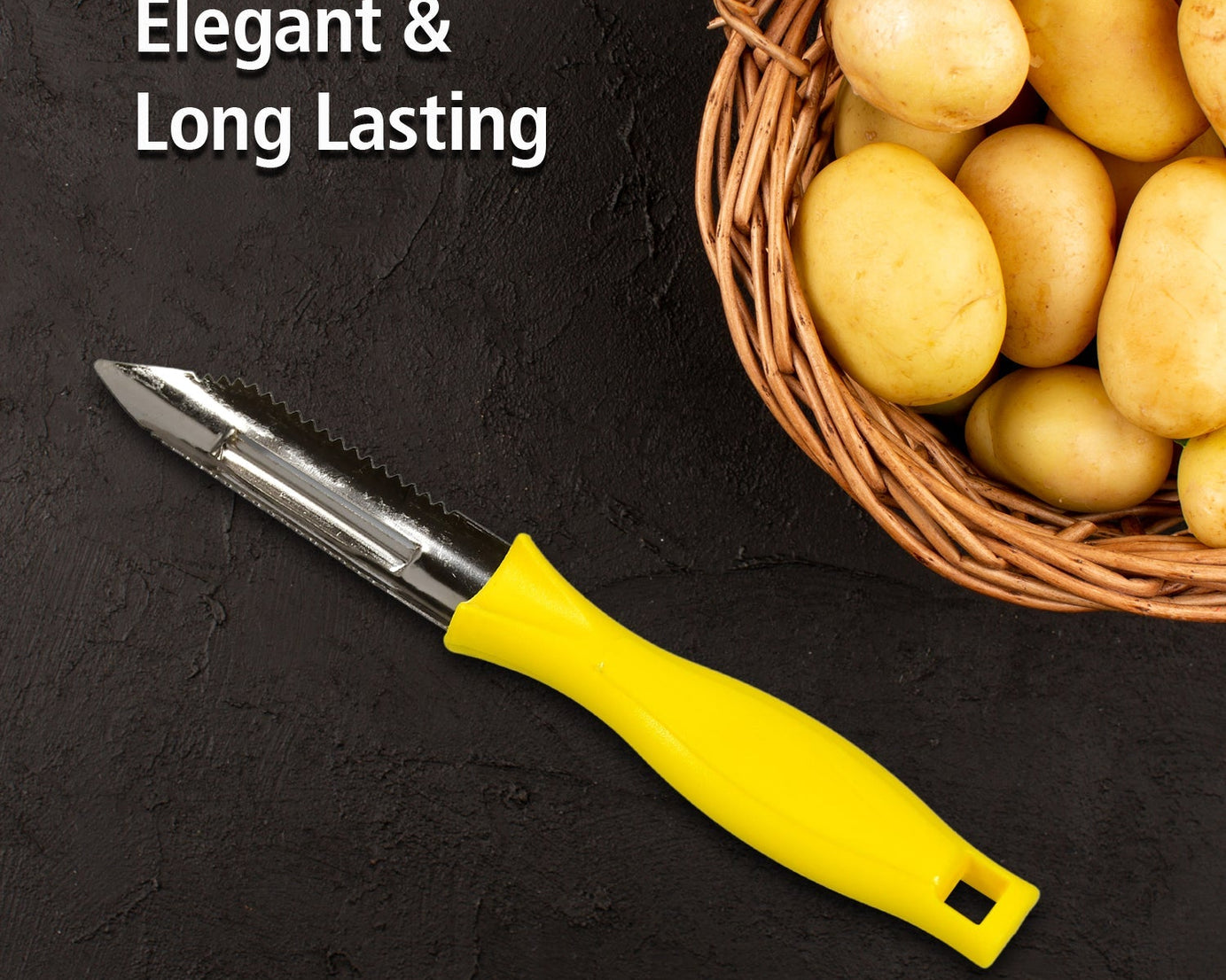 Stainless steel peeler for fruits and vegetables by Ganesh