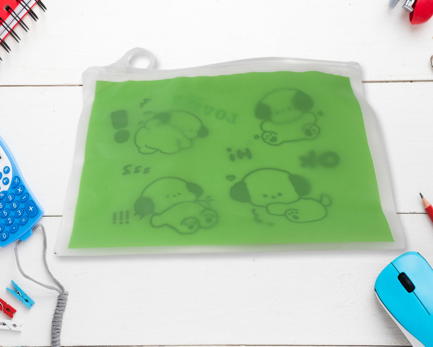 Reusable Multipurpose Pouch Pen Pencil Stationary Case Travel, Boys & Girls Pouch with Zip for Travel, School, Stationary (1 Pc/ Mix Design)