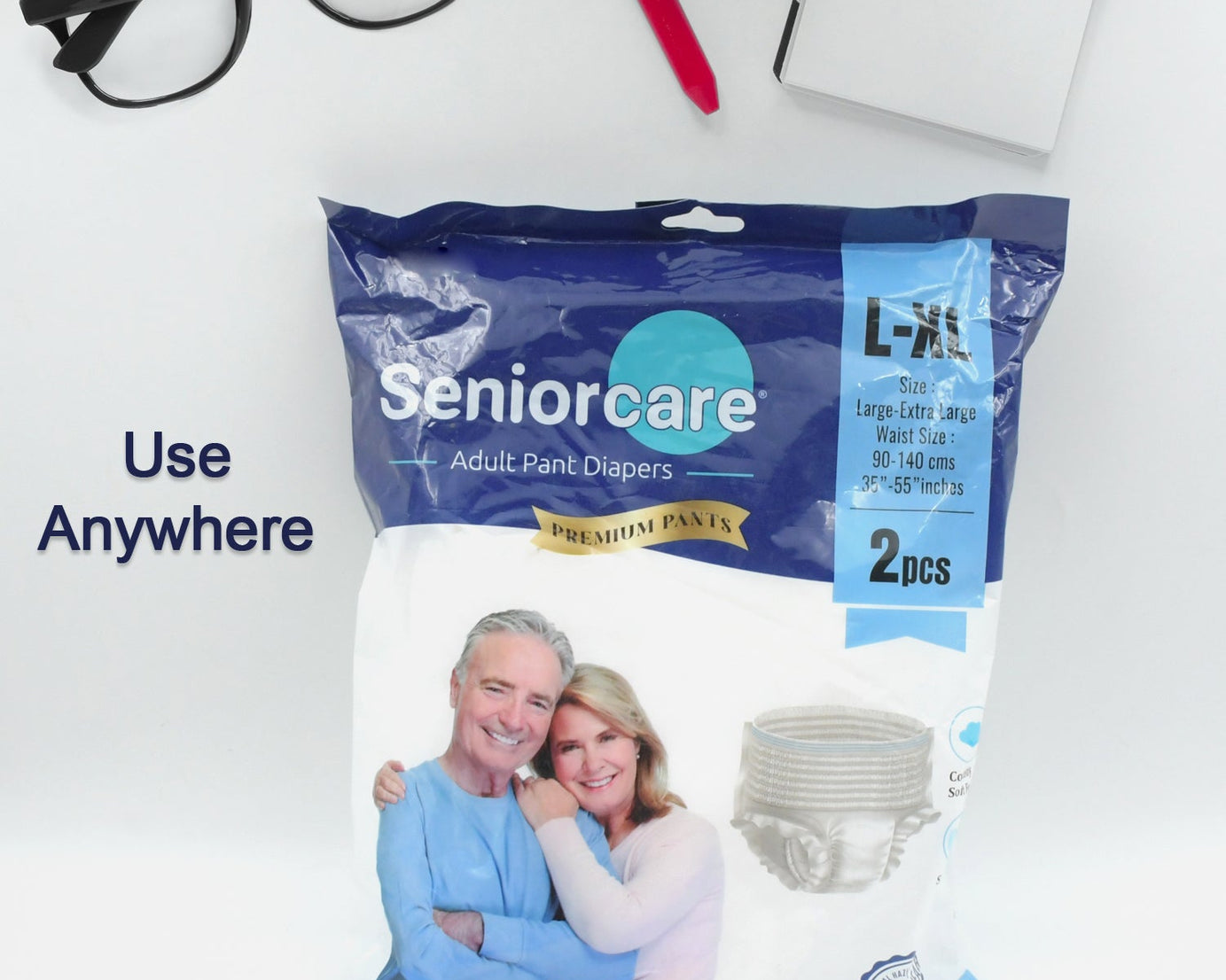 Senior Care Essentials: Large-XL Adult Diaper Pants (Waist 90-140cm)