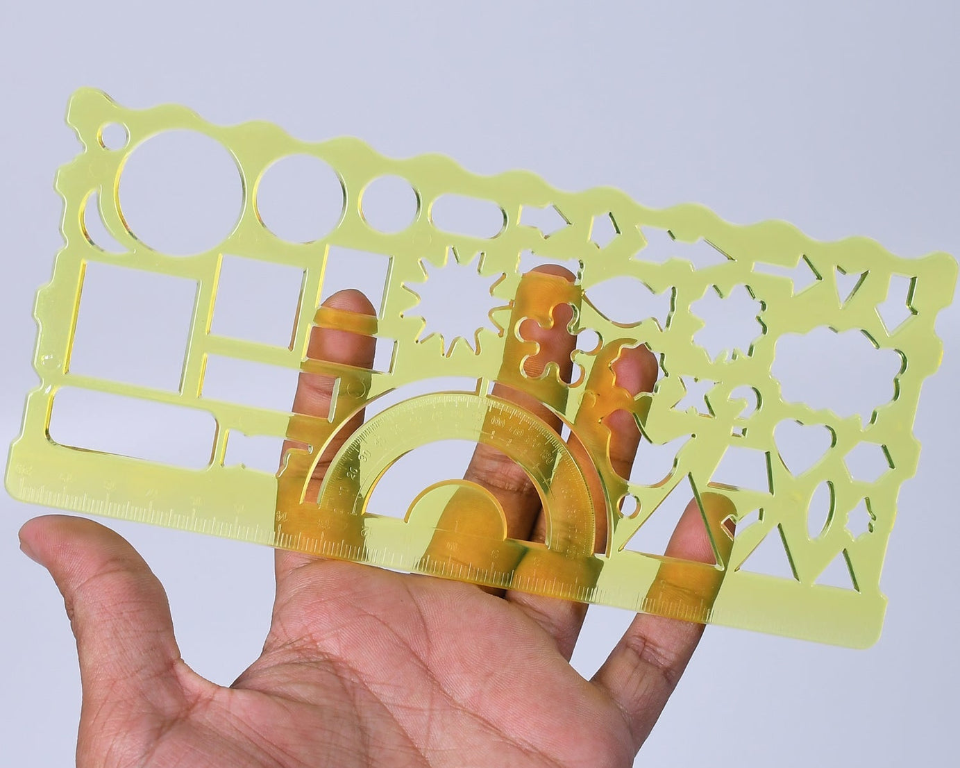 Green ruler template