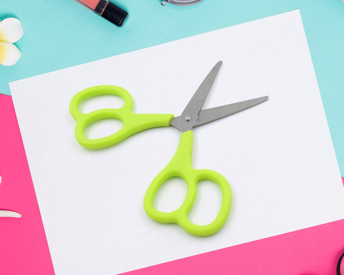 Stainless Steel Double Grip Scissors (1 Pc): Comfort Grip Handle, Multipurpose