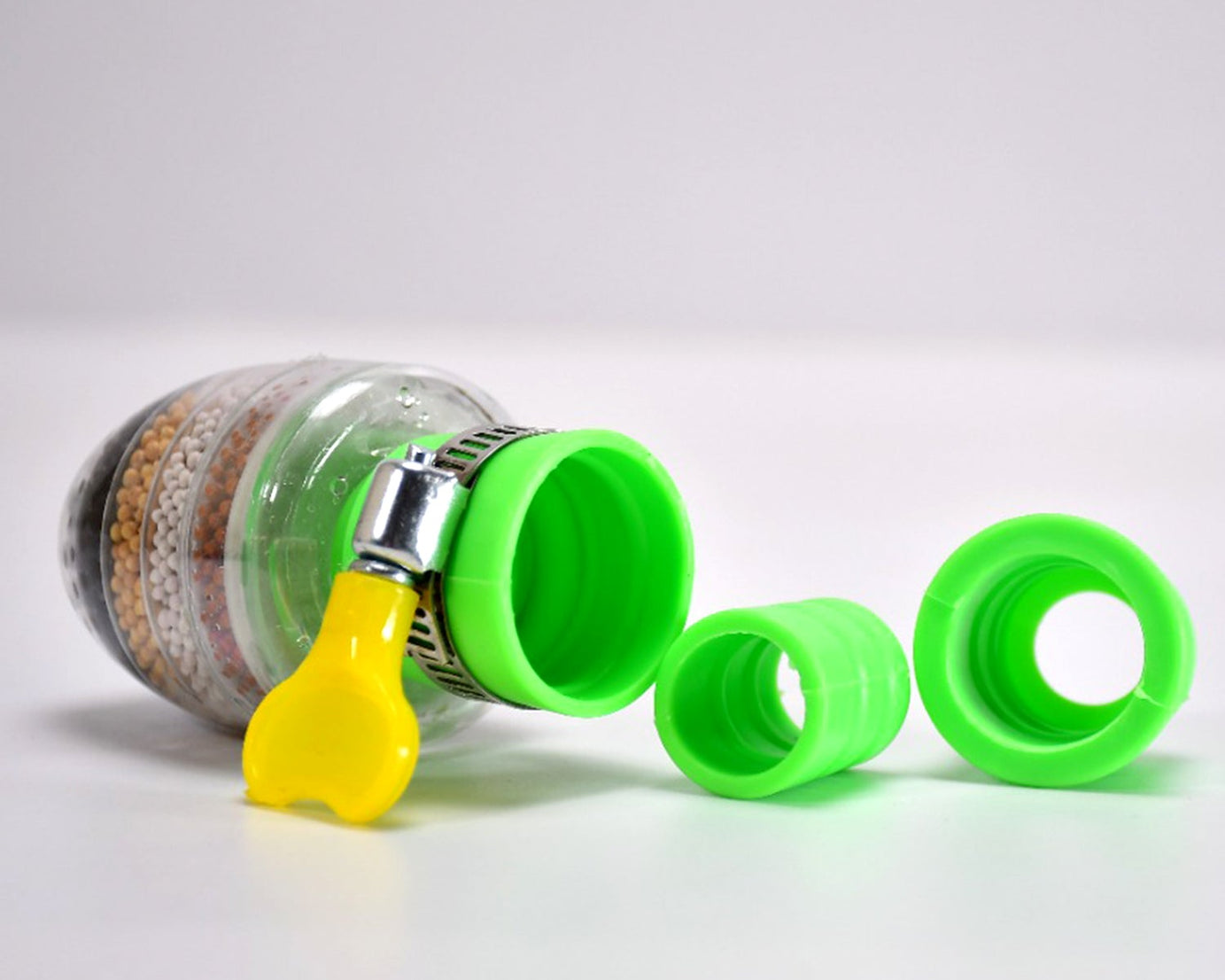 Faucet filter with six-layer purifier