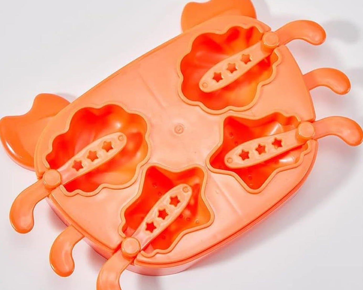 Crab Ice Mold Household Ice Cream Mold Popsicle Mold Silicone Ice Cream Popsicle Children's Ice Box Popsicle Box (1 Pc)