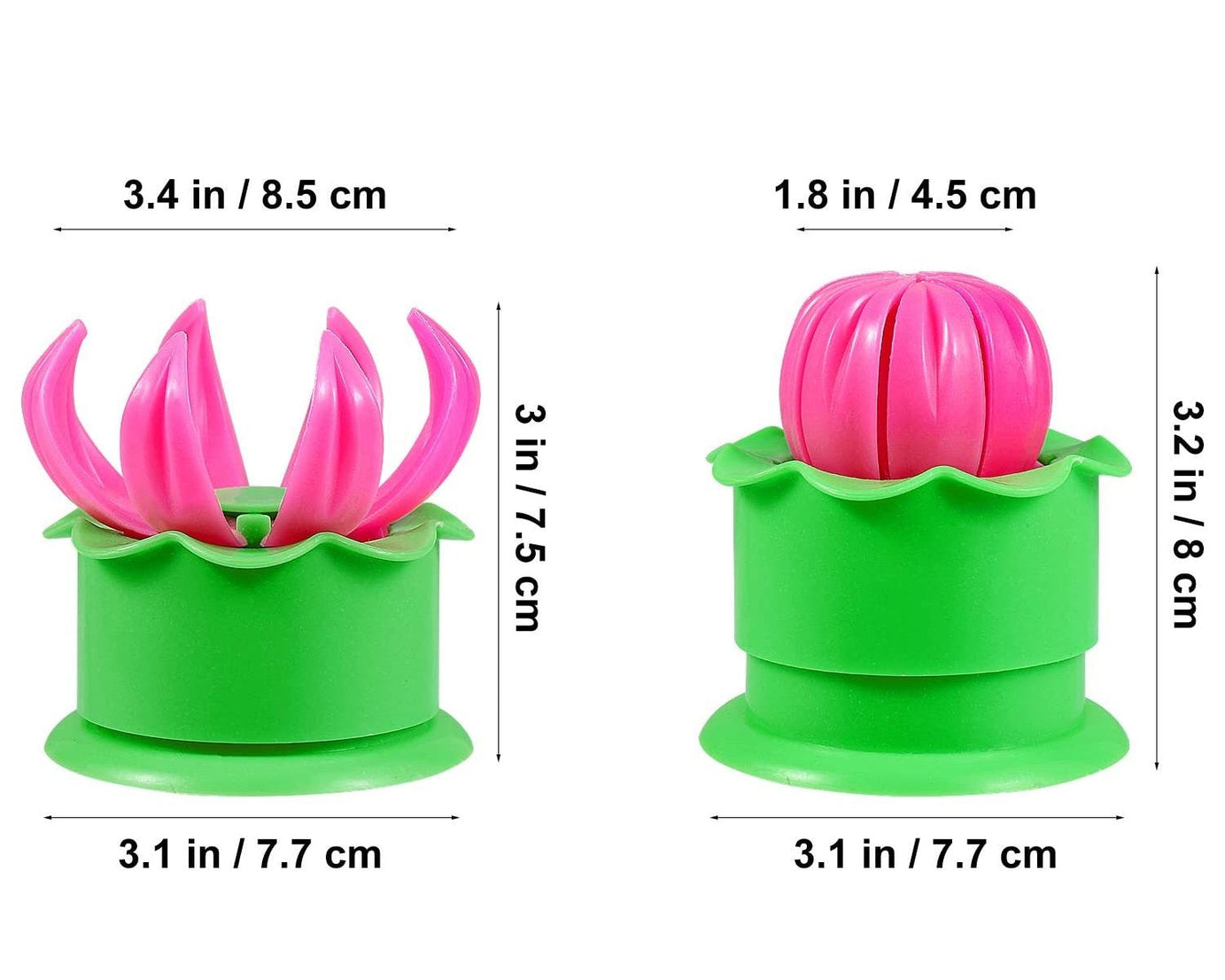 Momos maker kit including plastic mold and filling spoon.