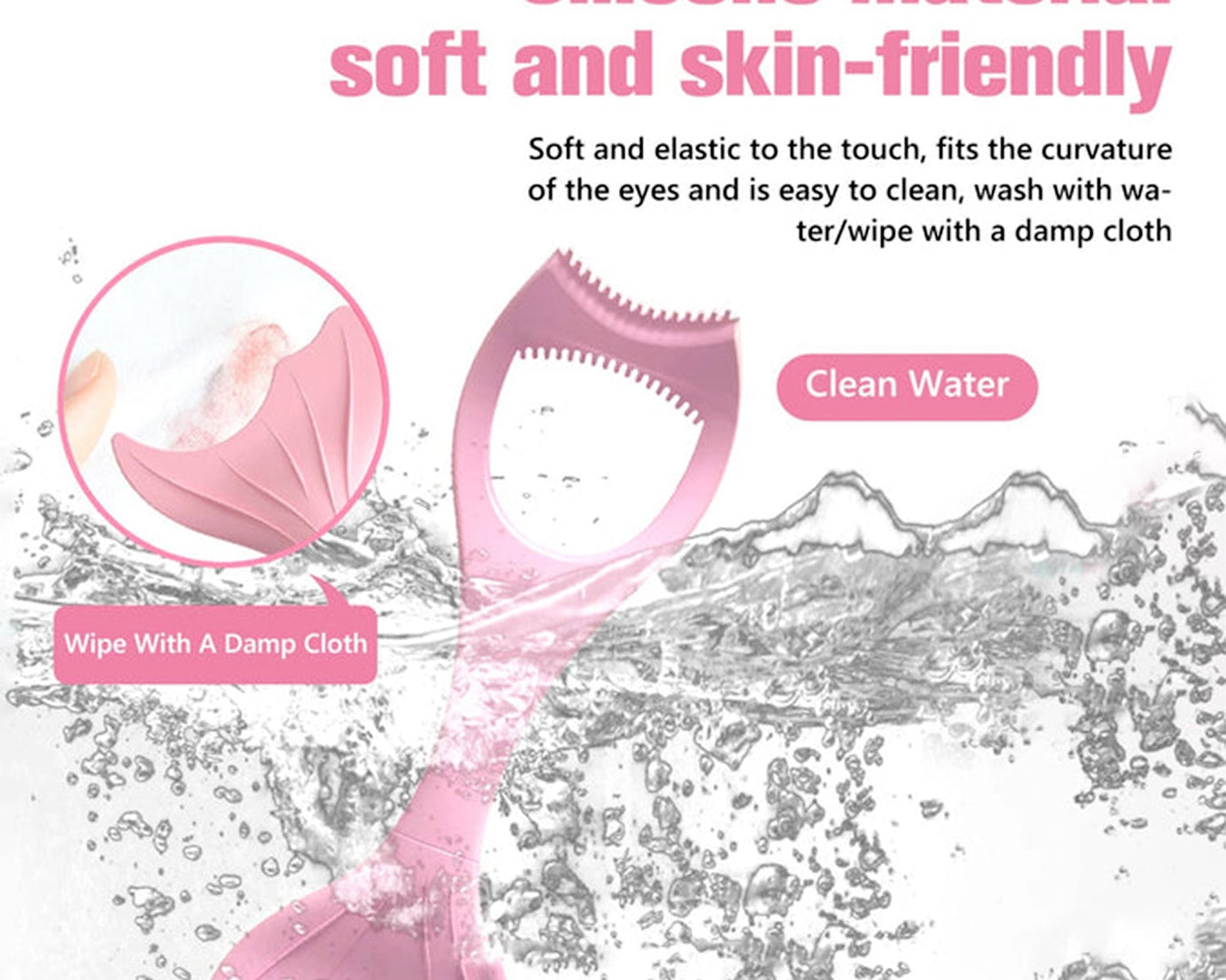 12628 Multifunctional Easy To Clean Curved Silicone Eyeliner Stencils Wing Tips Quick Reusable for Makeup Tool for Beginners, Eyelashes Brush Curler Comb Eye Makeup Tool Female Supply (1 Pc)