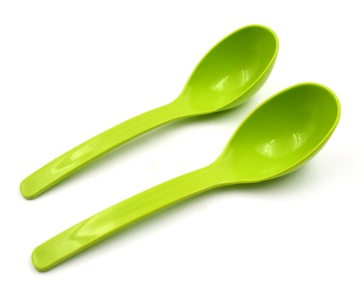 5724 Plastic Spoon Kitchen Multipurpose Serving Ladle for Frying, Serving, Turner, Curry Ladle, Serving Rice, Spoon Used While Eating and Serving Food Stuffs Etc (2 Pcs Set / 10 Inch )