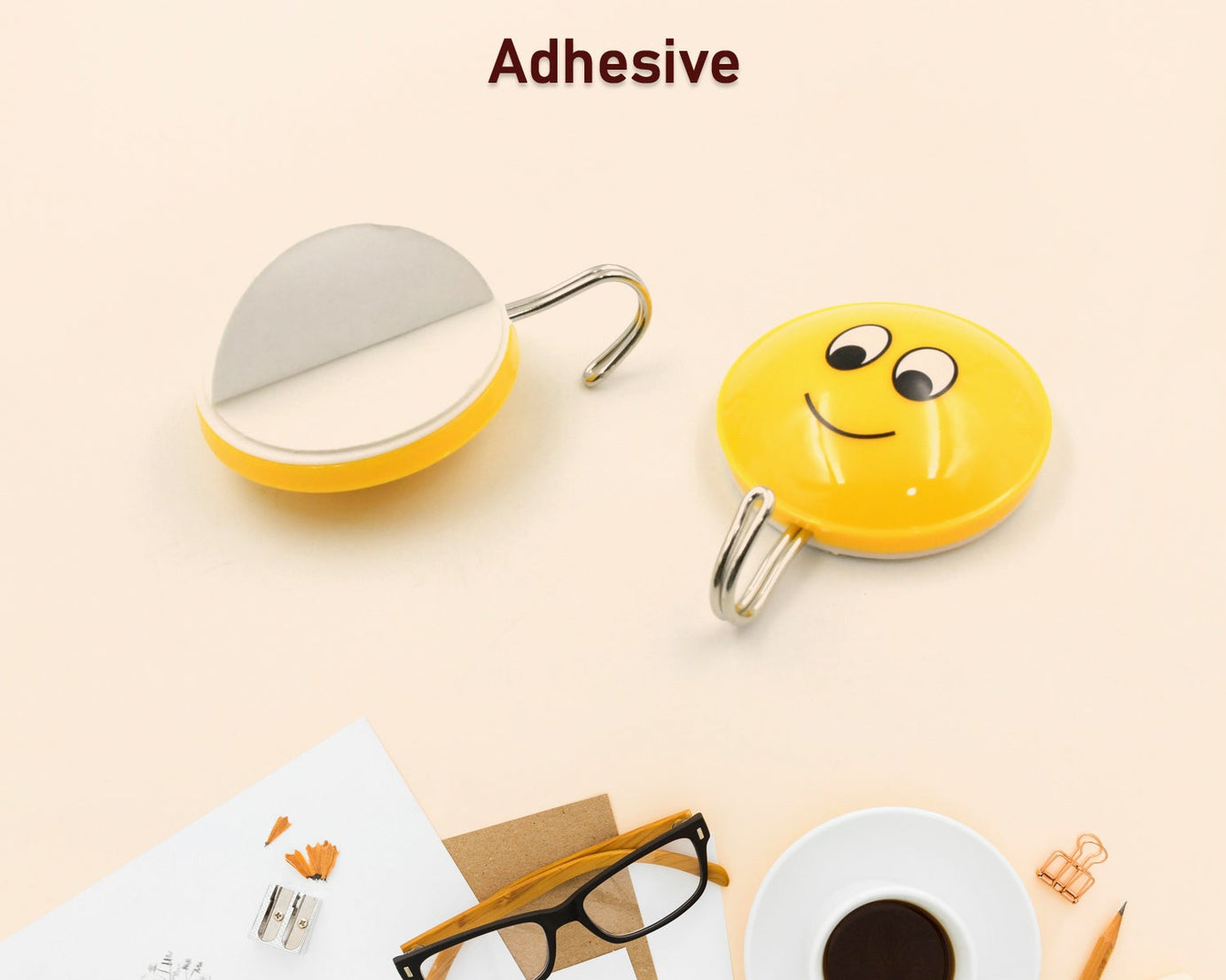 MULTIPURPOSE STRONG HOOK SELF-ADHESIVE HOOKS FOR WALL HEAVY PLASTIC HOOK, STICKY HOOK HOUSEHOLD FOR HOME , DECORATIVE HOOKS, BATHROOM & ALL TYPE WALL USE HOOK , SUITABLE FOR BATHROOM, KITCHEN, OFFICE