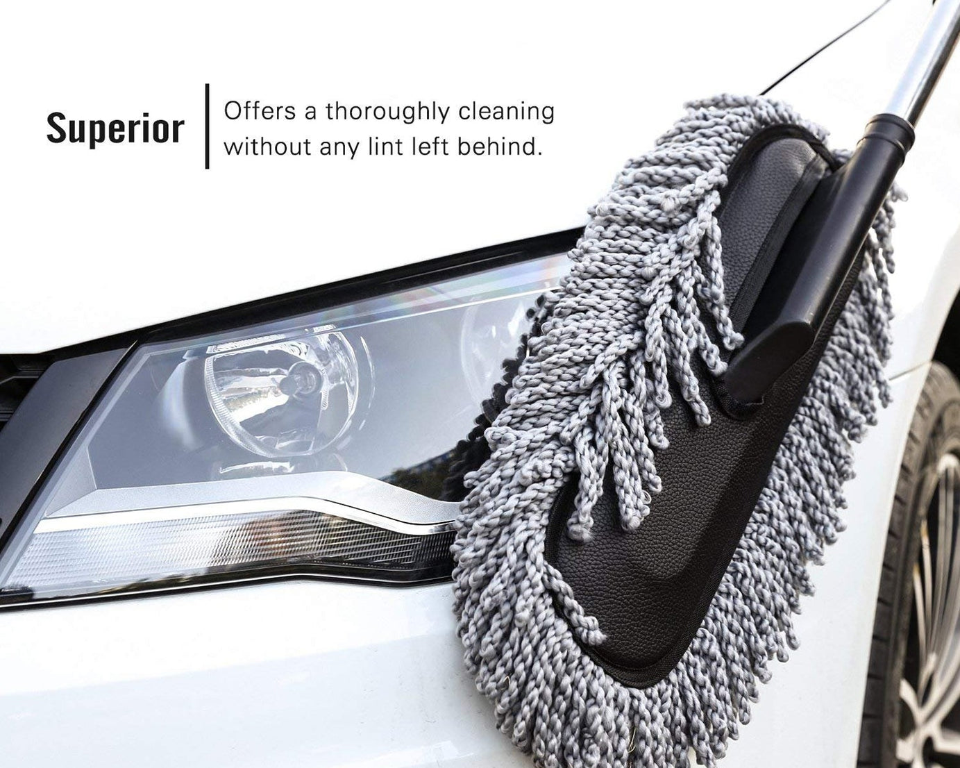 Long retractable car duster brush