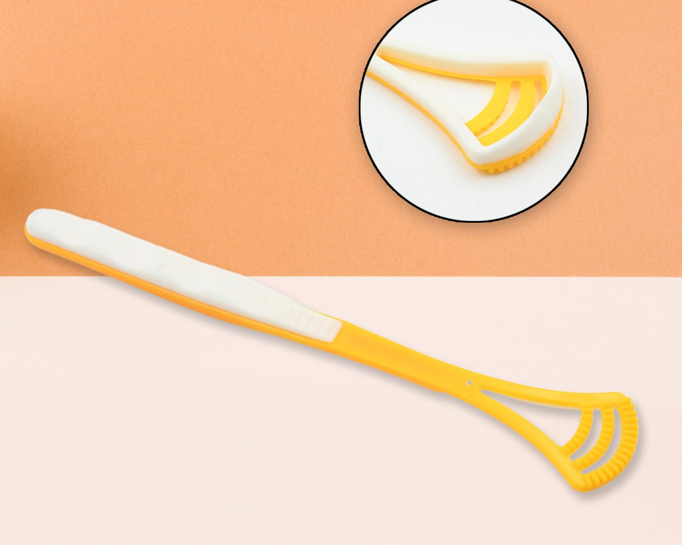 Tongue Scraper and Tongue Brush Great for Oral Care, Help Fights Bad Breath and Freshen The Breath, Tongue Cleaner for Adults and Kids, Easy to Use, Comfortable Safe and Anti-Slip Simple and Stylish Odor Removal (1 Pc)