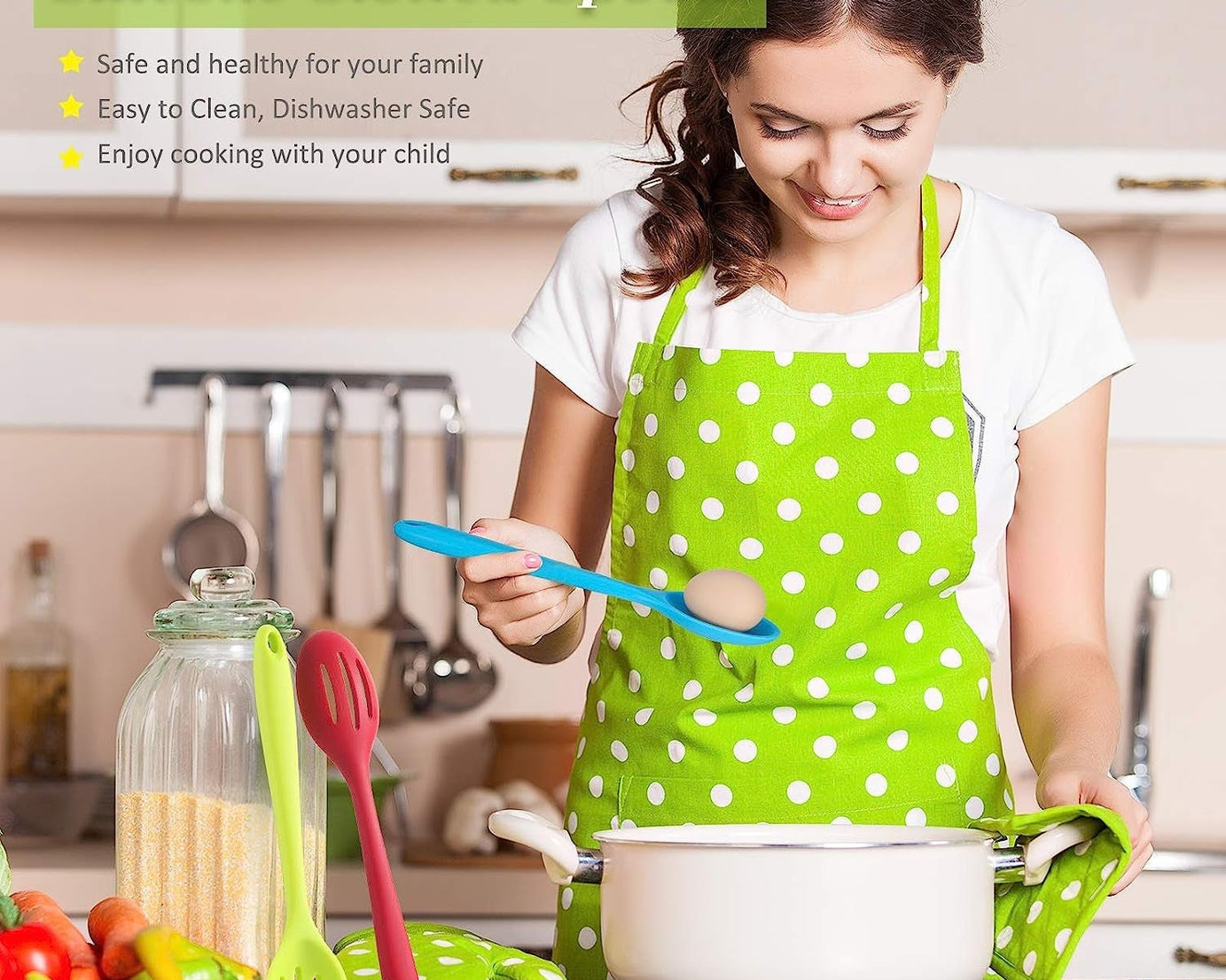 Silicone Cooking Cookware Heat-Resistant Kitchen Utensils Cookware Kitchenware (27cm)