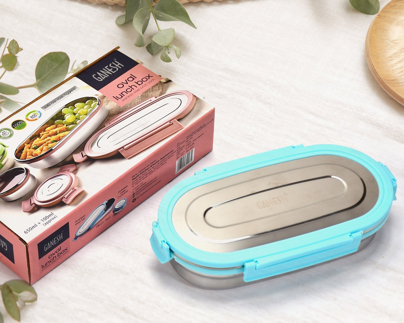 Set of lunch box and small container