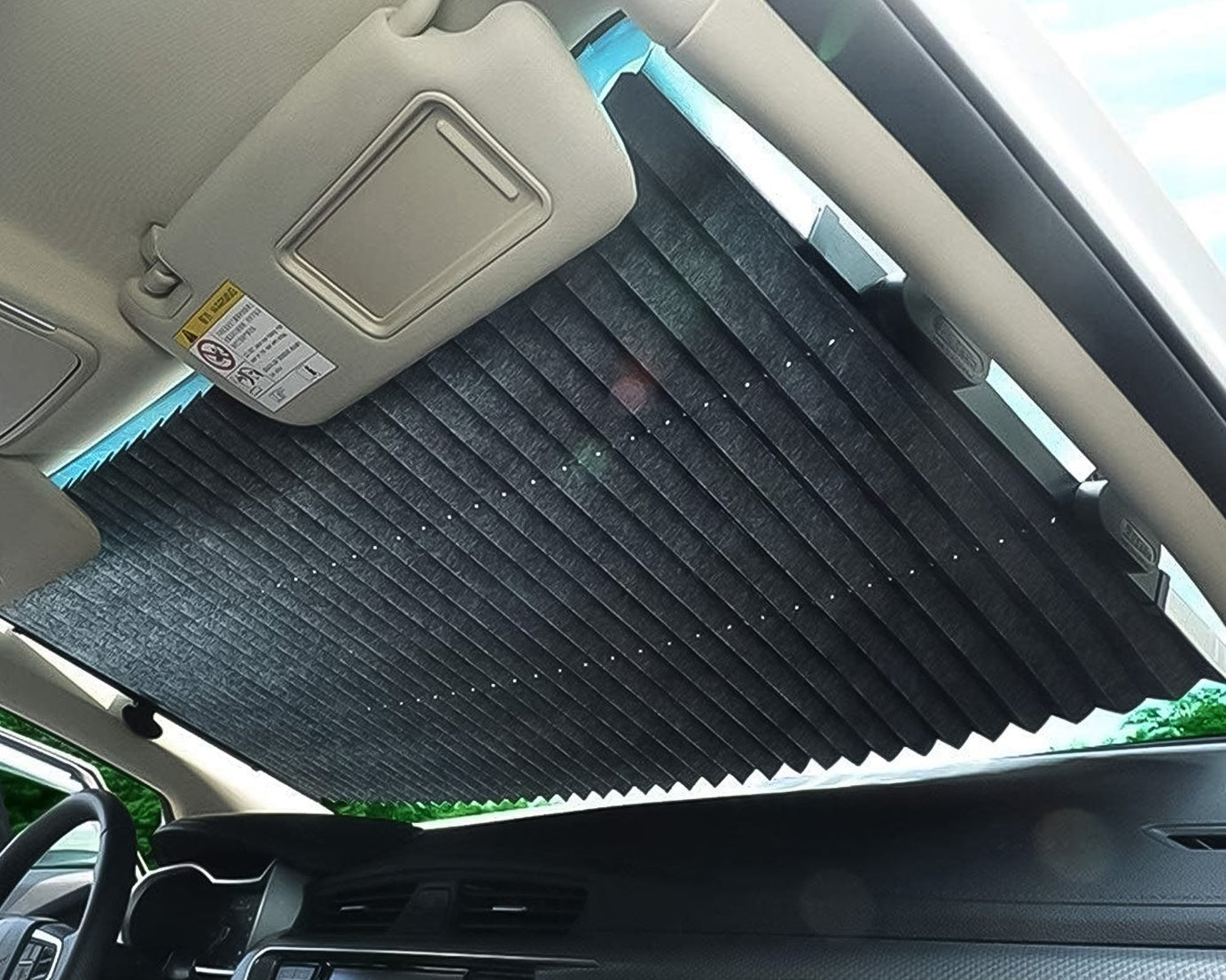Retractable Long Foldable Windshield Sun Shade for Car (1 Set)