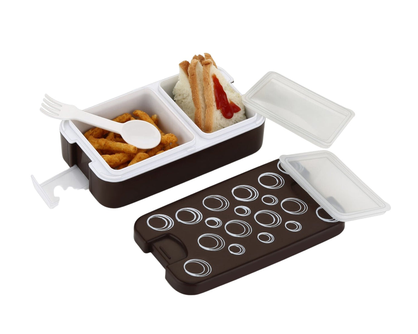 Lunch box with spoon