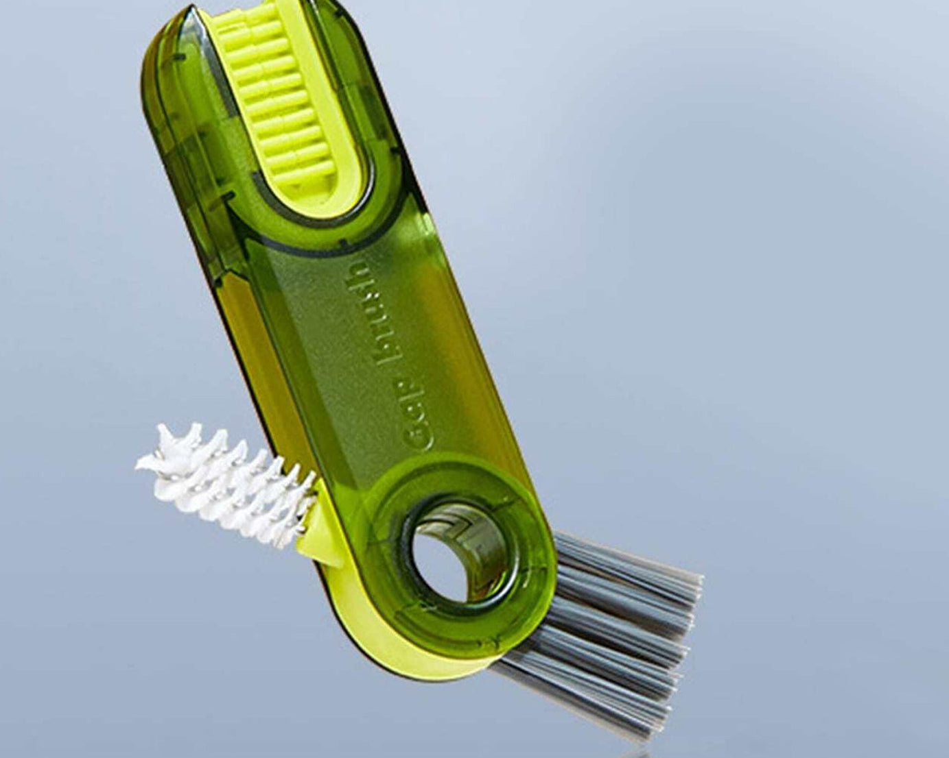 3in1 Multifunctional Cleaning Brush, Bottle Cleaning Brush, Cup Cleaner Brush, for Bottle Cup Cover Lid Home Kitchen Cleaning Tool (1 Pc / Mix Color)