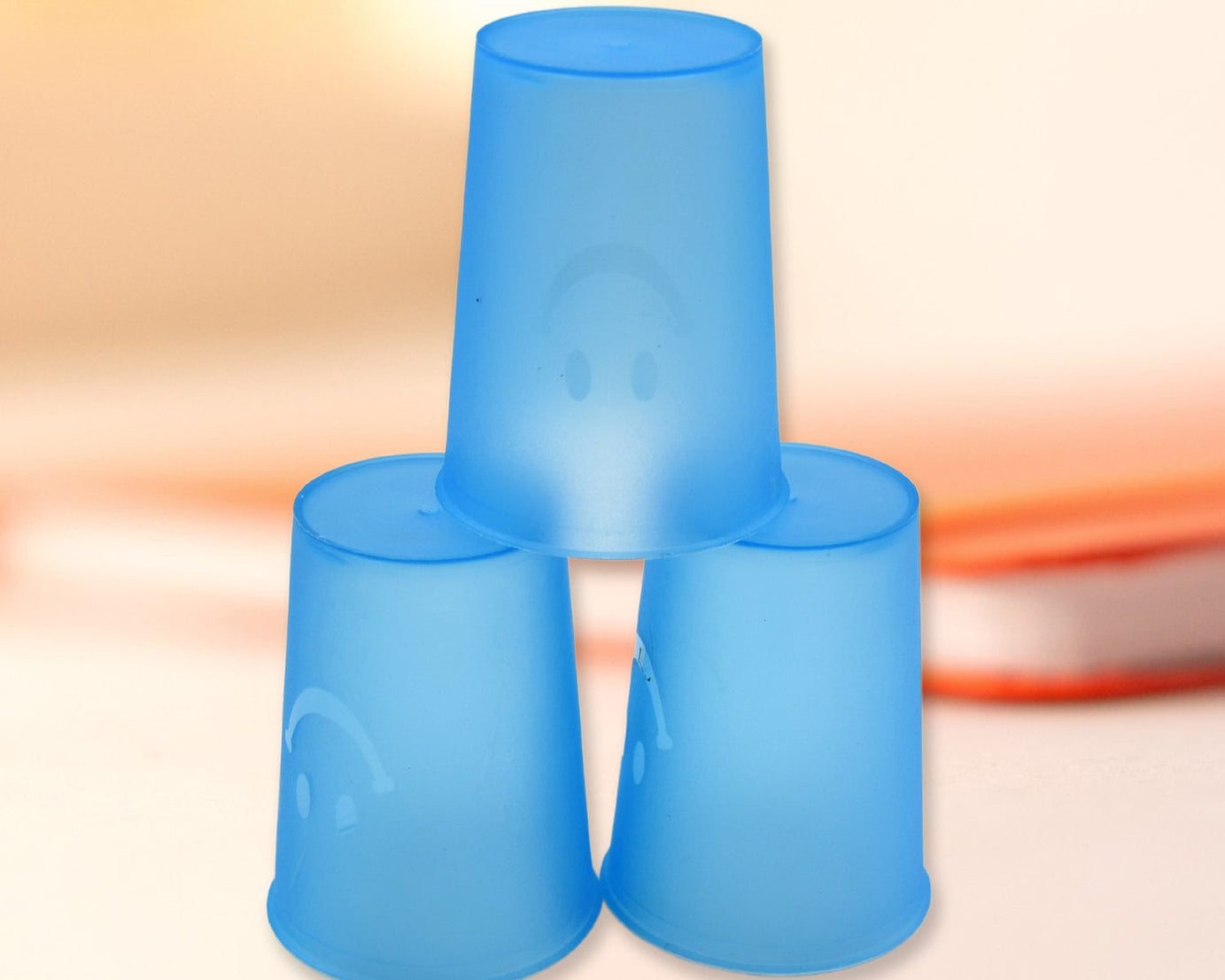 Plastic Tumblers Lightweight Cups / Glass Reusable Drinking Cups Restaurant Cups Dishwasher Safe Beverage Tumblers Glasses for Kitchen Water Transparent Glasses 3 pc Set