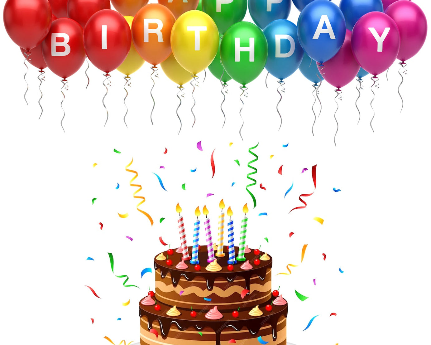 Heart shaped balloons Kinds of Rainbow Party Latex Balloons for Birthday / Anniversary / Valentine's / Wedding / Engagement Party Decoration Multicolor (4 Pcs Set)