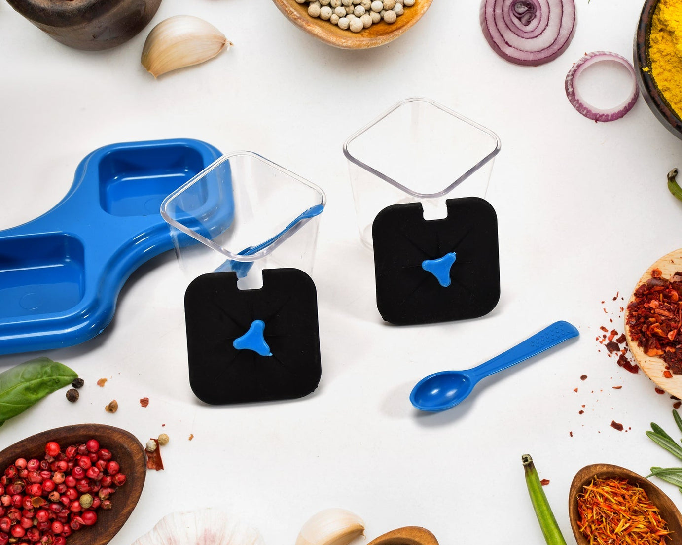 Pickle jar and spice tray set.