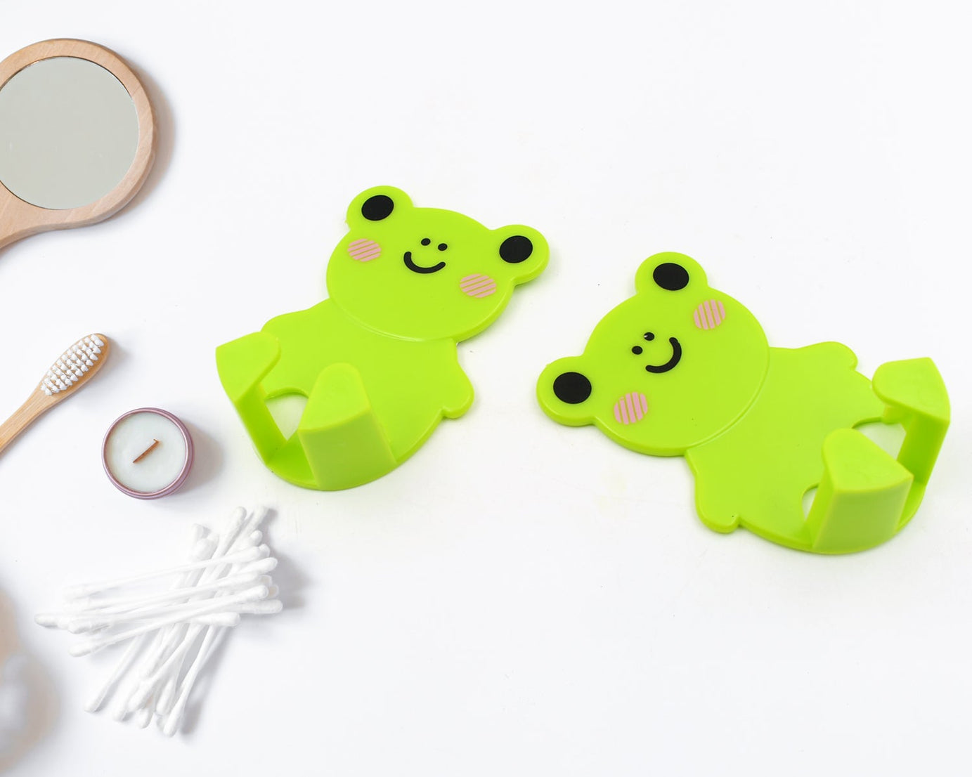 6818 Plastic Adhesive Cable Plug Hook Bathroom Power Plug Socket Holder for  office, home and restaurant use 2 pc Set