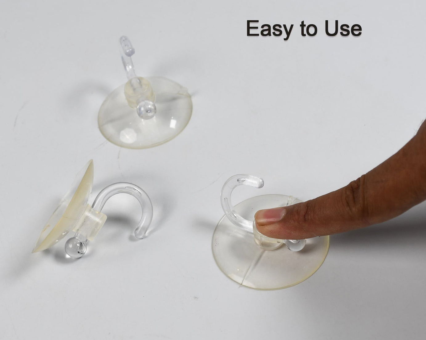 Suction cup hooks, transparent rubber, bathroom and kitchen