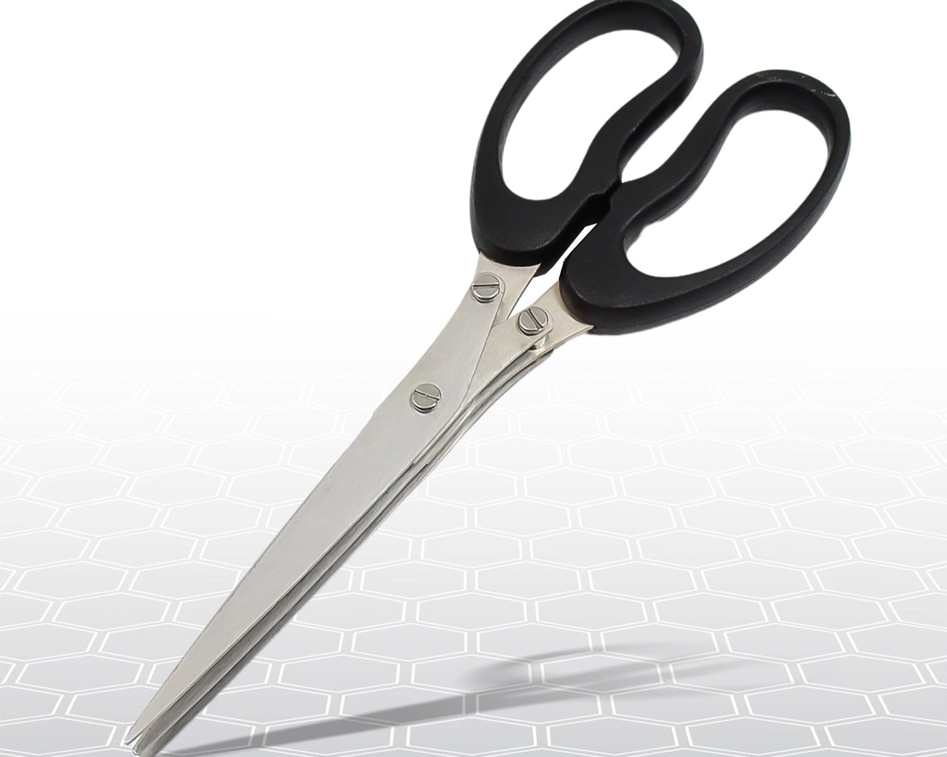 Multifunction Vegetable Stainless Steel Herbs Scissor With 3 Blades (1 Pc)