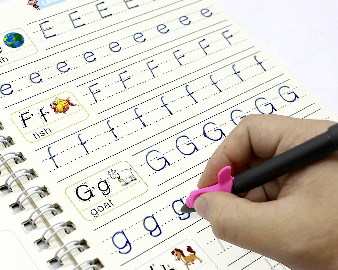 Set of magic copybooks for versatile educational use