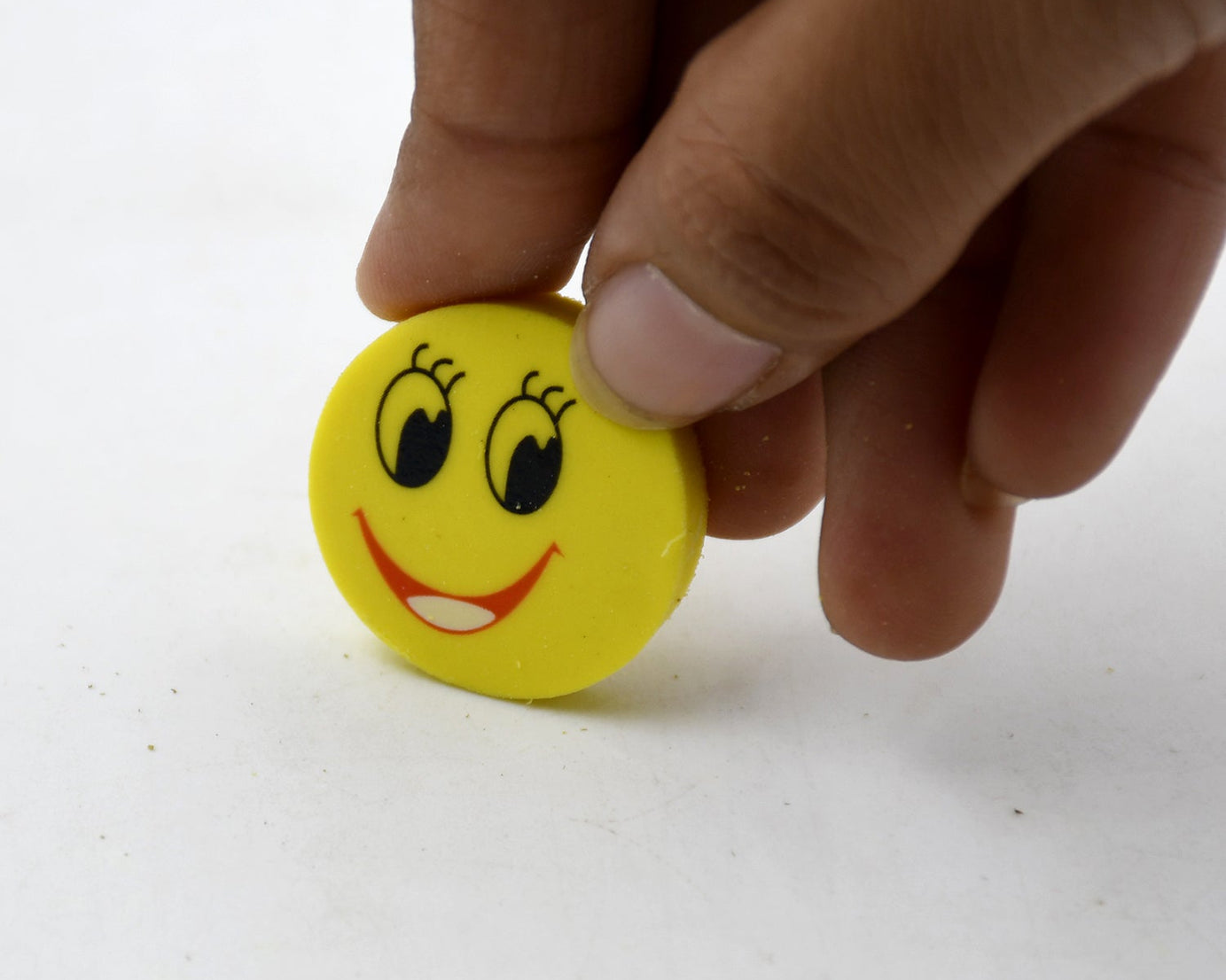 Cute Smile Emoji Erasers, Cute Smile Face Rubber Eraser Dentist Dental Clinic School Kid for School Going Kids/Birthday Party Return Gift Set (4pc Set)