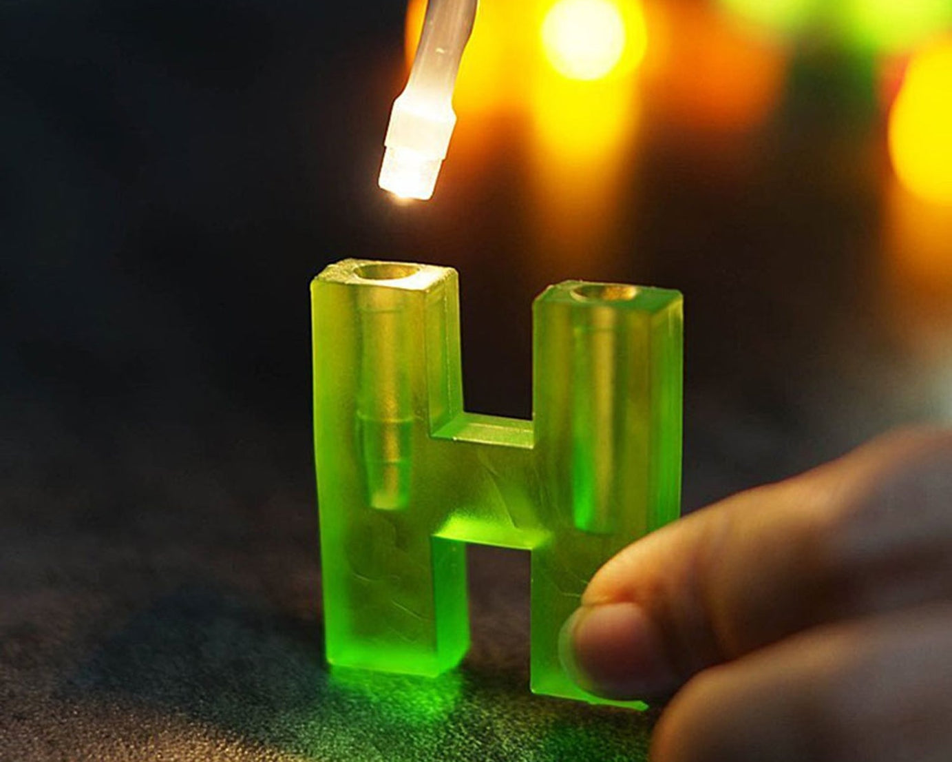 Multicolor LED birthday string lights, decorative letters