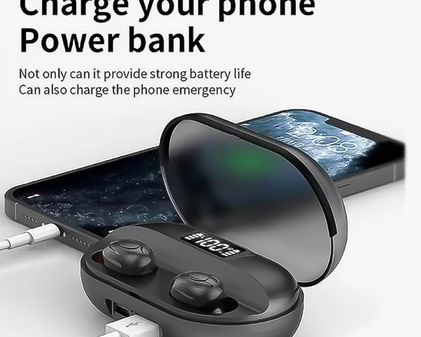 Tws Dual Pairing Earbuds with Mic Advanced ENC, Long Playtime Headset