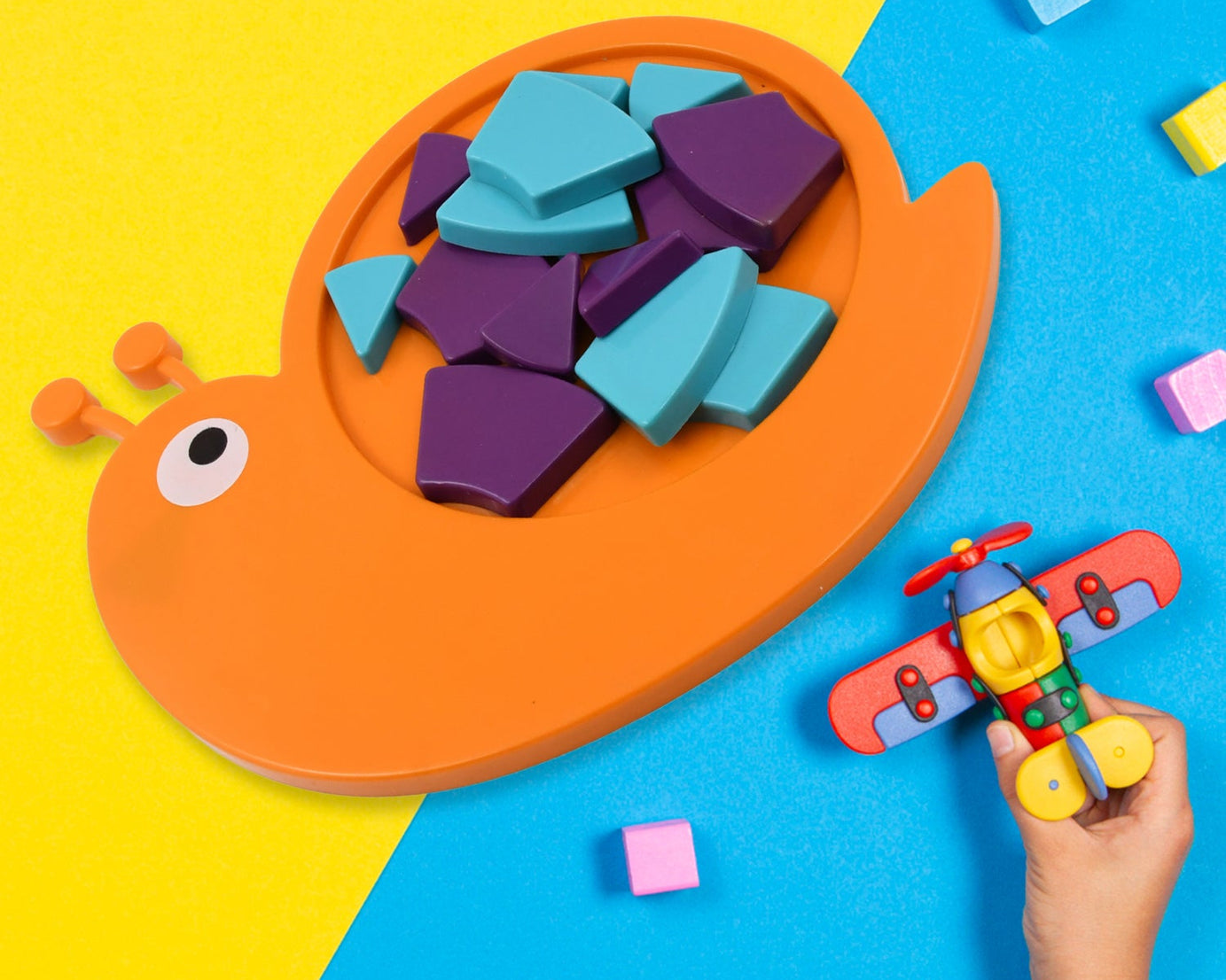 Toys Snail Puzzle Kids, Mini Travel Puzzle Games & Pre School Toys Develops Motor & Reasoning Skills STEM Educational Toy, Birthday Gifts 3 - 6 Year kids, Brain Games for Kids, Building Blocks for Kids (Mix Color)