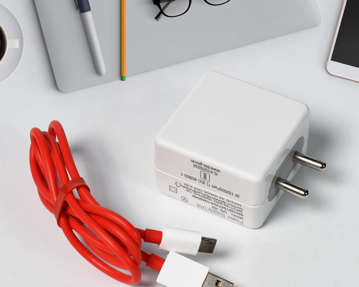 Super fast charger with cable for phones and tablets