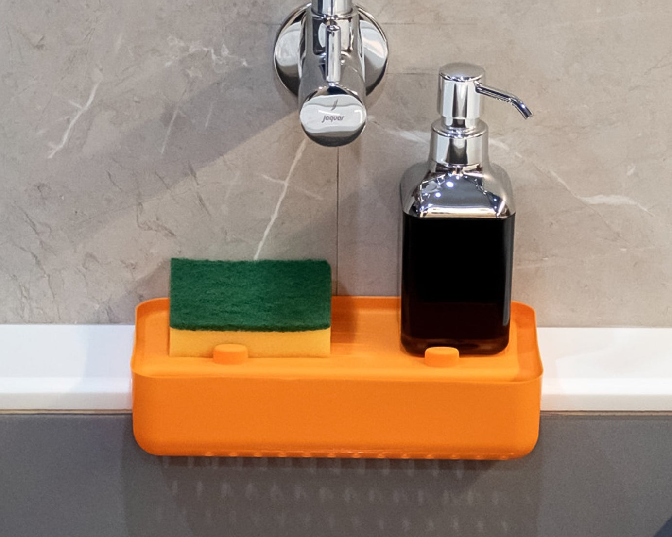 MULTI FUNCTIONAL DRAINER SHELF SINK STORAGE HOLDER Sink Colander Strainer Basket (1 Pc)