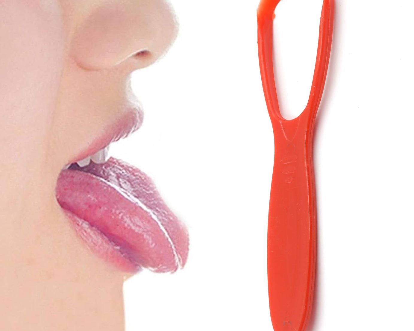 Plastic Tongue Cleaner For Kids & Adults | Tongue Scraper For Bad Breath, Maintain Oral Hygiene for Daily Use | for Fresh Breath & Bacteria Removal | Improved Taste Plastic With Handle Tongue Cleaner (1 Pc )