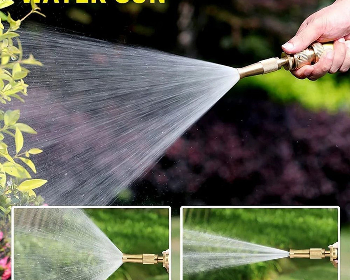 water spray nozzle for water pipe booster nozzle for car wash nozzle with high pressure water adjustable brass nozzle water spray gun for gardening watering tools