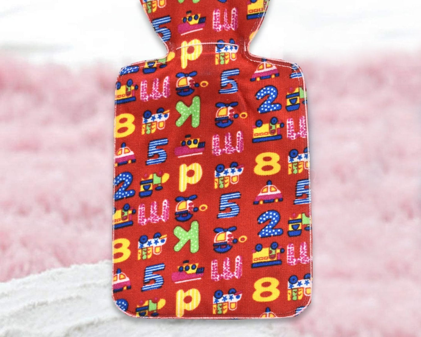 Medium rubber hot water heating pad bag for pain relief, showing its size and design for effective use
