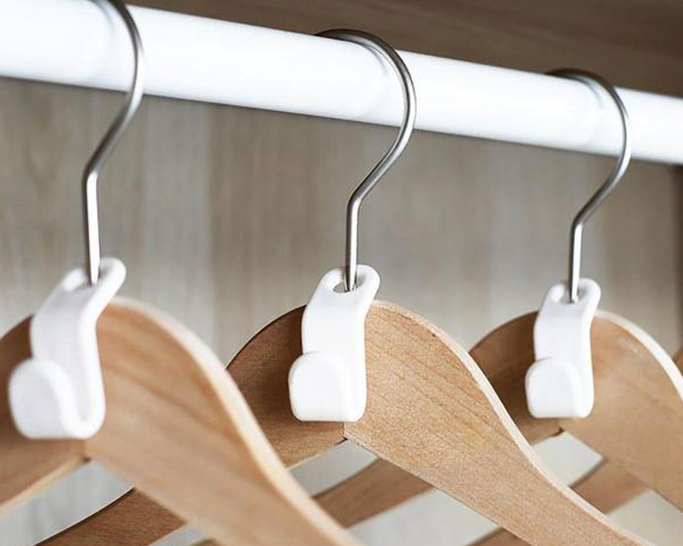 Non-slip plastic hanger design.